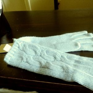 NWT Cashmere Cableknit Gloves